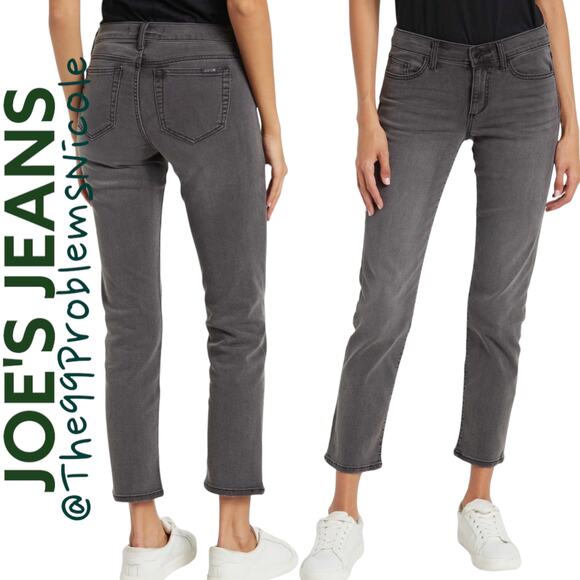 Joe's Dark Gray Cropped Jeans - Picture 1 of 7